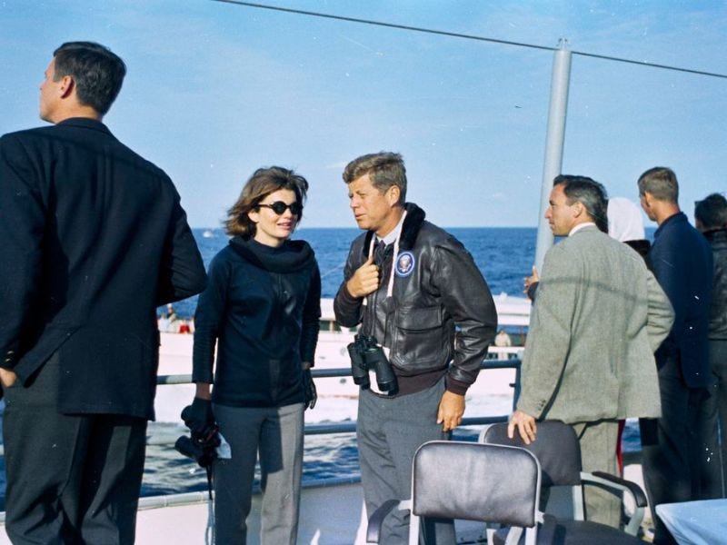 On This Day – September 22, 1962: President Kennedy and Jacqueline watch 4th America’s Cup Race off the Coast of Newport