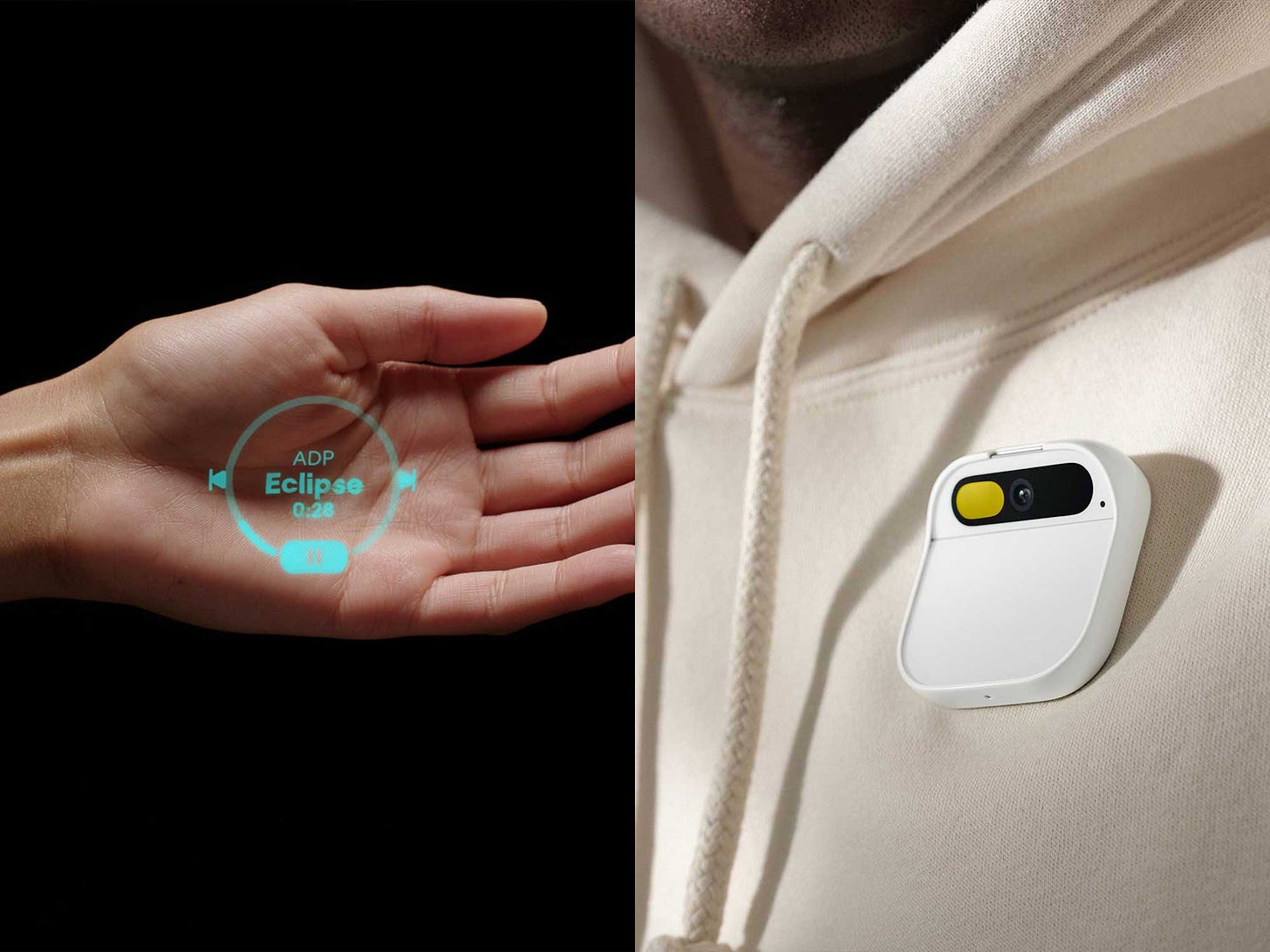 Humane's $700 Ai Pin lets you control music using hand gestures