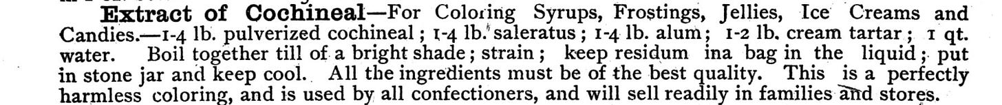 Extract of Cochineal extract