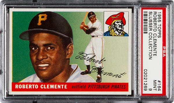 2015 Topps Roberto Clemente Rookie Card PSA 9