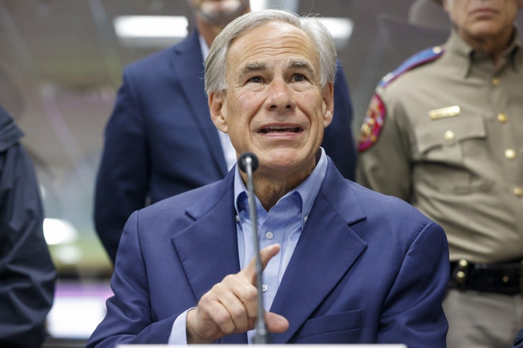 Texas Governor Greg Abbott gestures as he speaks during a briefing on the state's preparations ahead of severe winter weather at the State Operations Center in Austin  on Jan. 12.
