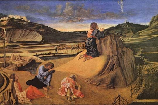 'Christ at the Mount of Olives' by Giovani Bellini Painting Print