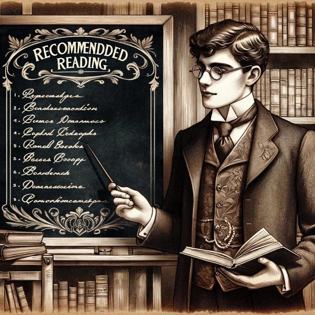 ChatGPT old school book recommendations