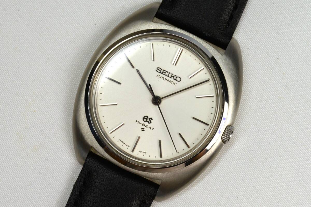 ☆ デッドストック級 SEIKO グランドセイコー 5641-7000ホワイト文字盤 メダリオン ノンデイト 未使用GS尾錠付属 Vintage Seiko！