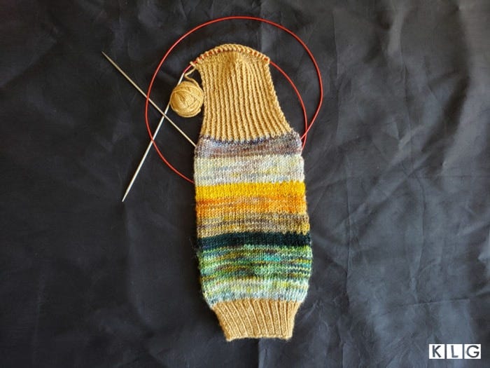 Up To The Heel Flap Of The Second Sock