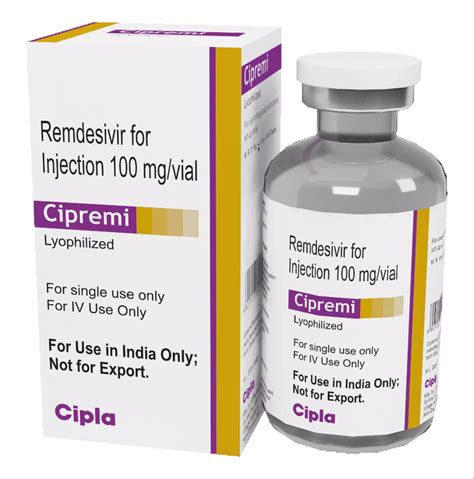 100 Mg Cipla Cipremi Remdesivir Injection, Treatment: COVID-19, | ID ...