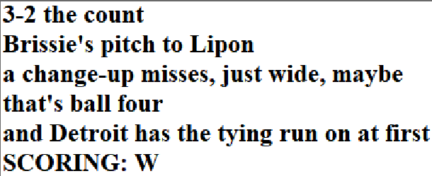 Diamond Mind Baseball Play By Play