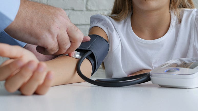 high blood pressure children and teens