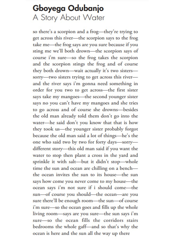 Charlotte Baldwin on X: "Too sad to write words about the news now filling  my Twitter feed 😞 so sharing my favourite poem by Gboyega instead. 'and the  sun all the way