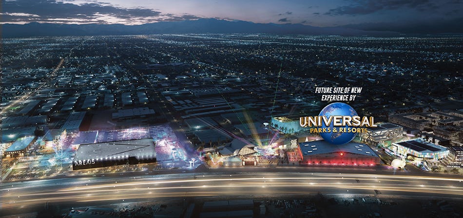 Exterior of Universal's Las Vegas horror attraction