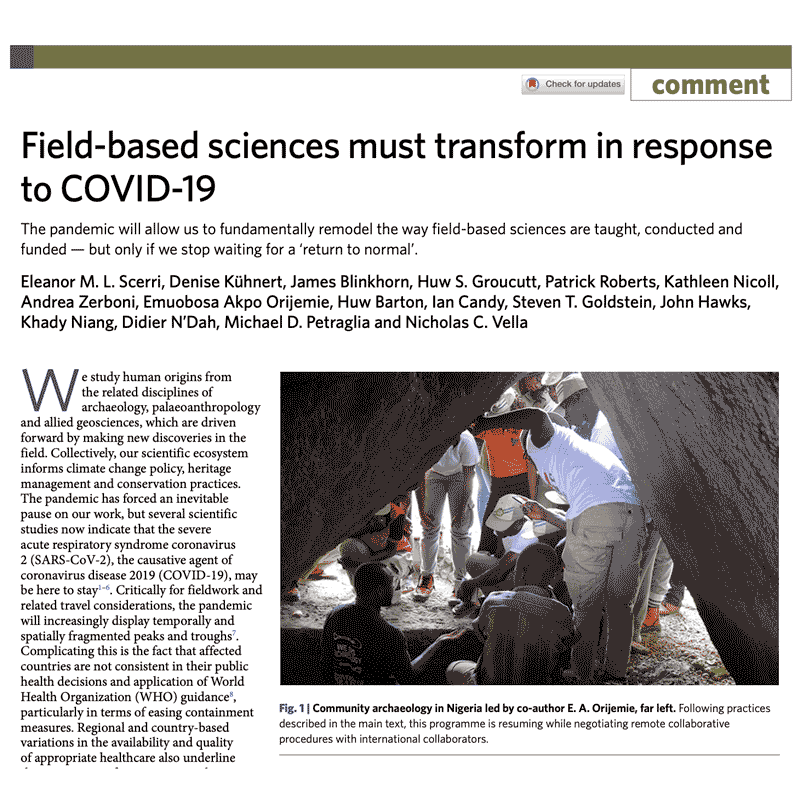Front page of article
