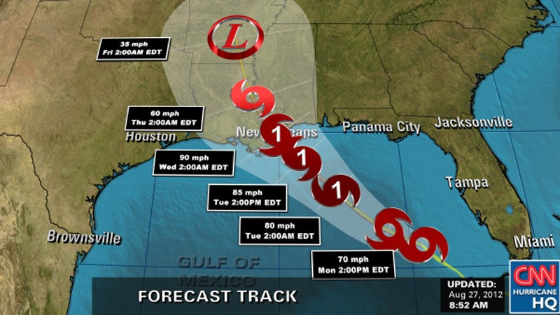 Isaac following track of Katrina, 18-20″ rain possible in 3 states ...