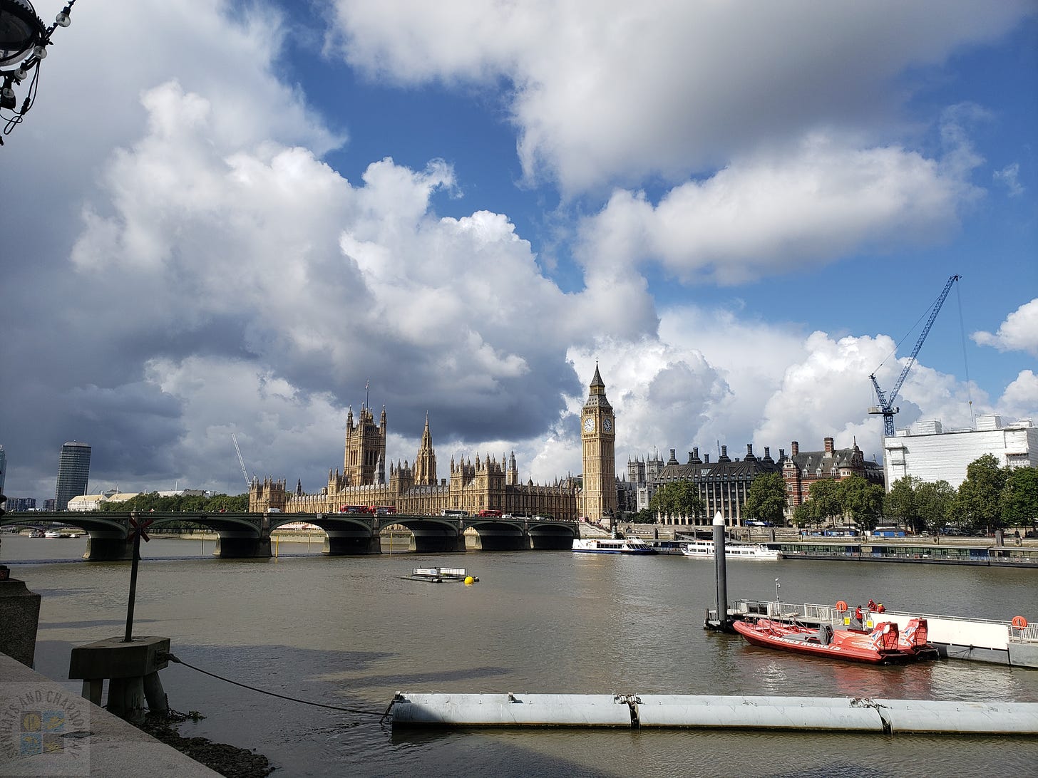 Big Ben and the Westminster Bridge in London