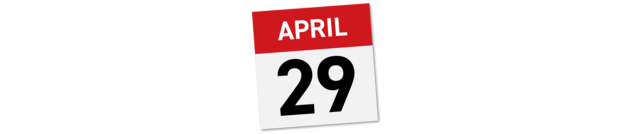 Calendar page for April 29