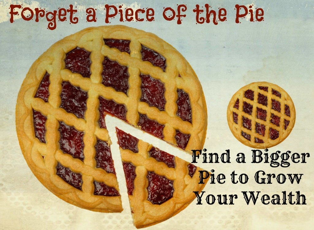 Forget a Piece of the Pie, Find a Bigger Pie to Grow Wealth | by Jeff Sauer  | Medium