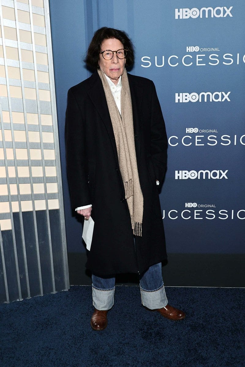 Fran Lebowitz Attends 'Succession' Premiere Looking Grumpy