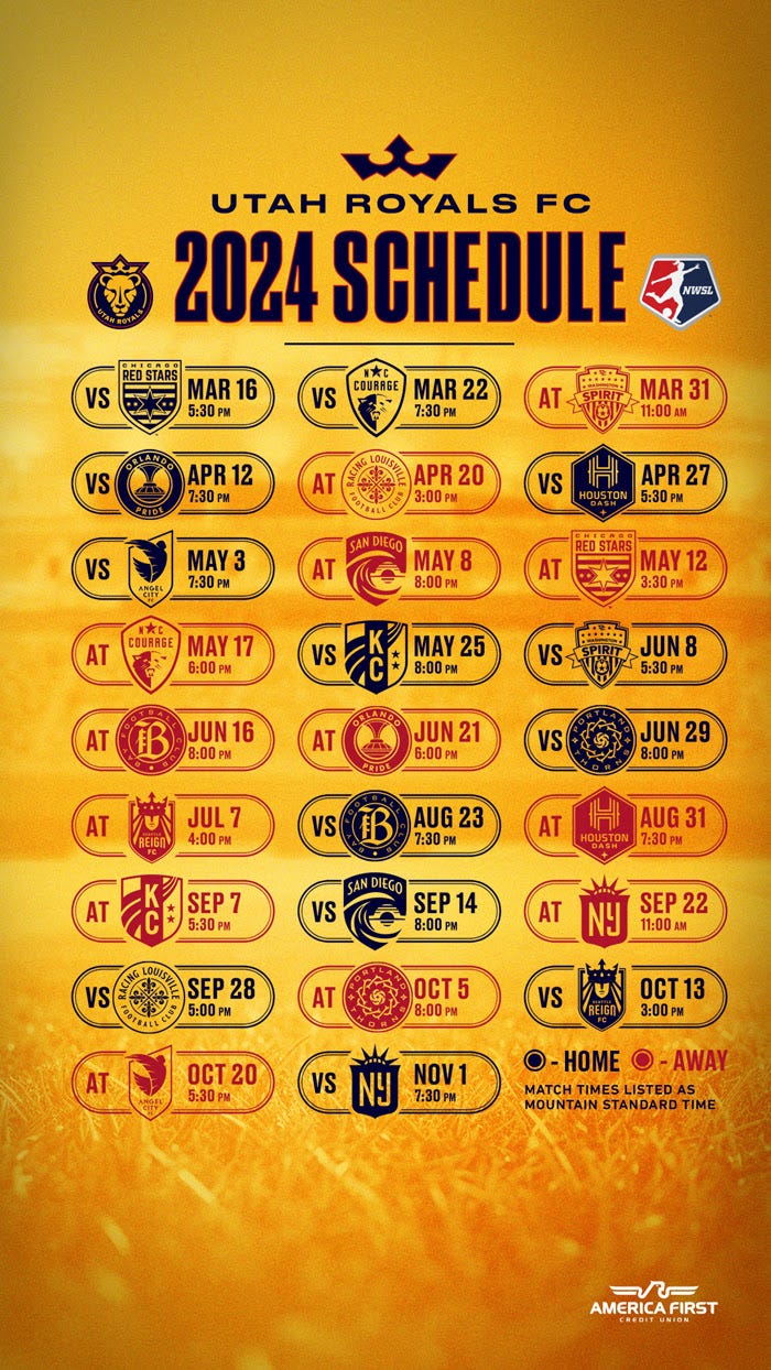 Printable Schedule