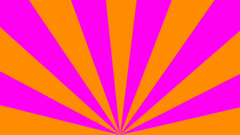 pink and orange rays extending outward from a central point at the bottom of the image