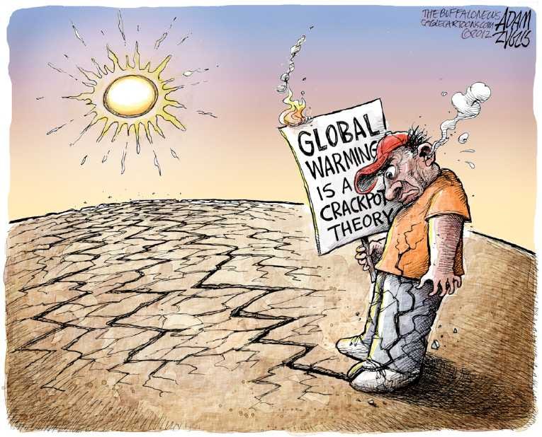 Political Cartoon on 'Record Heat, Drought Persist' by Adam Zyglis, The  Buffalo News at The Comic News