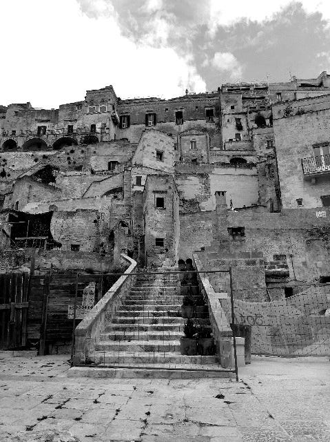 A view from Matera historical centre, the Sassi, UNESCO World Heritage