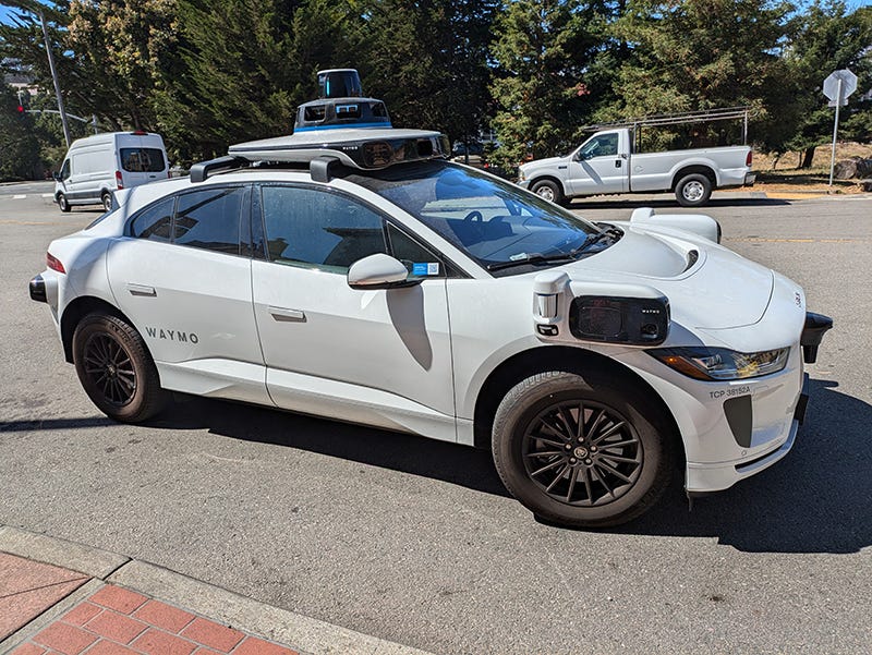 A Waymo driverless car in San Francisco (Paul Brown)