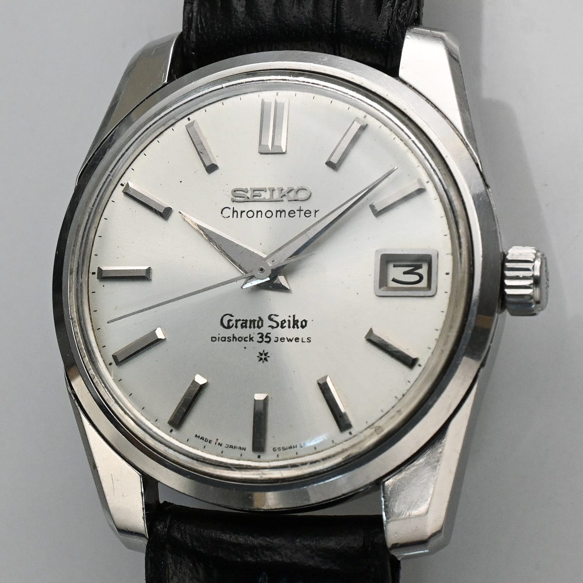 グランドセイコー セルフデーター 手巻 ３５石 最初期 SD文字盤 クロノメーター 獅子メダル Grand Seiko Selfdater 43999 稼動確認済