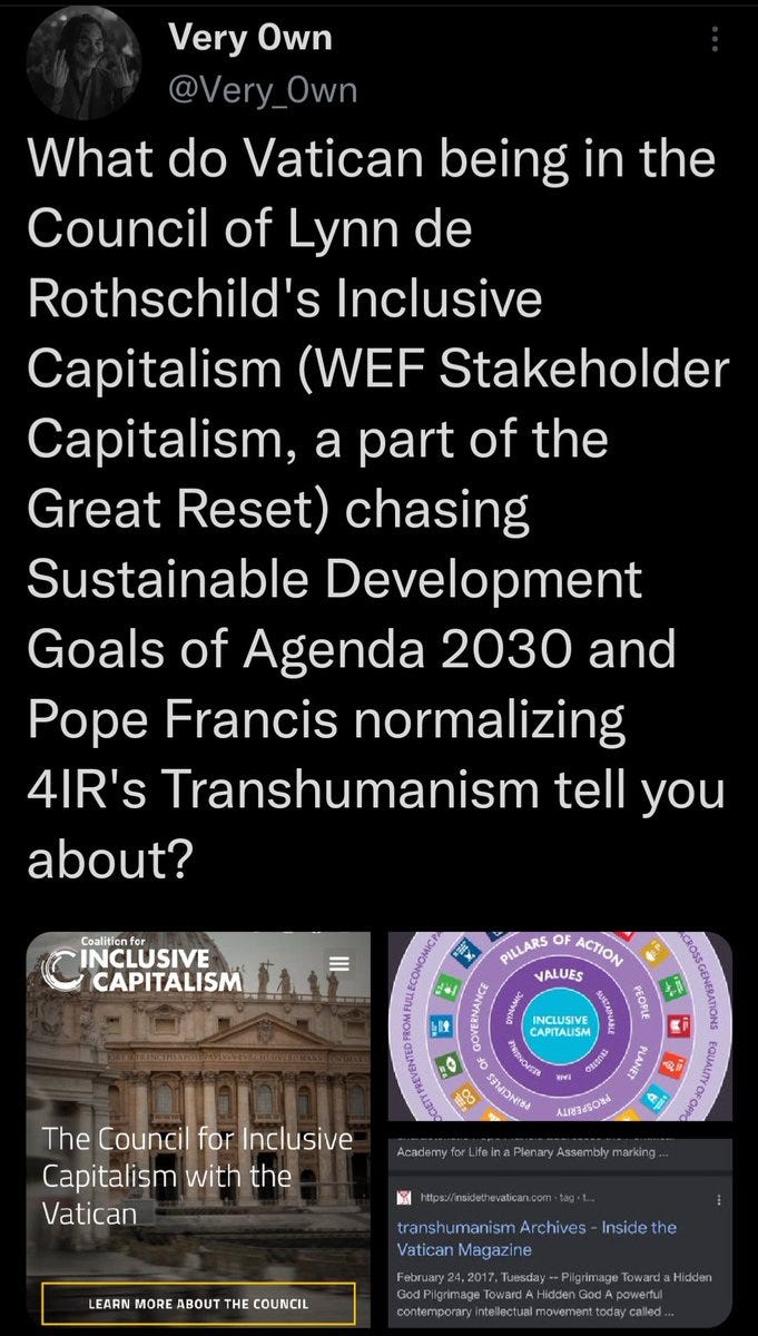 Our brilliant Agent Laurence D. Fink not only sits in our Board of Trustees, but also controlling the Fed and the markets w/ Aladdin, enforcing our strategic partner ESG, chasing Sustainable Development Goals of Agenda 2030 w/ Lynn de Rothschild's Inclusive Stakeholder Capitalism  