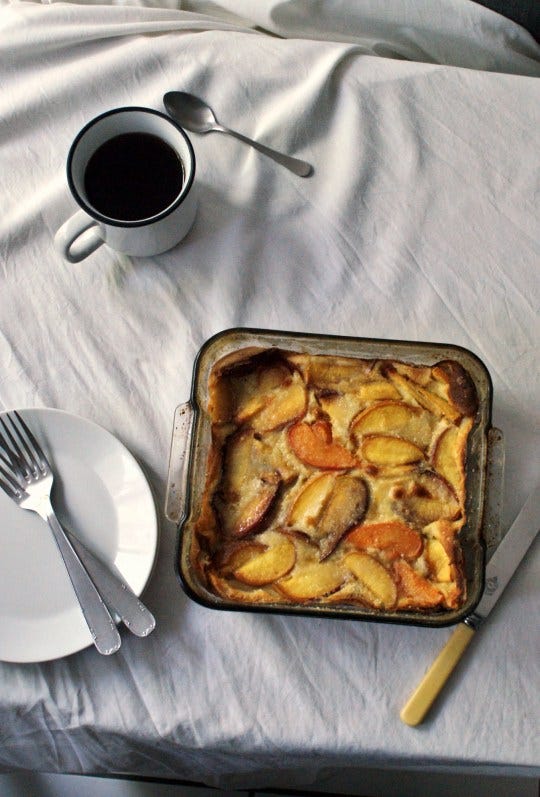 peach and apricot clafoutis nigella eats everything