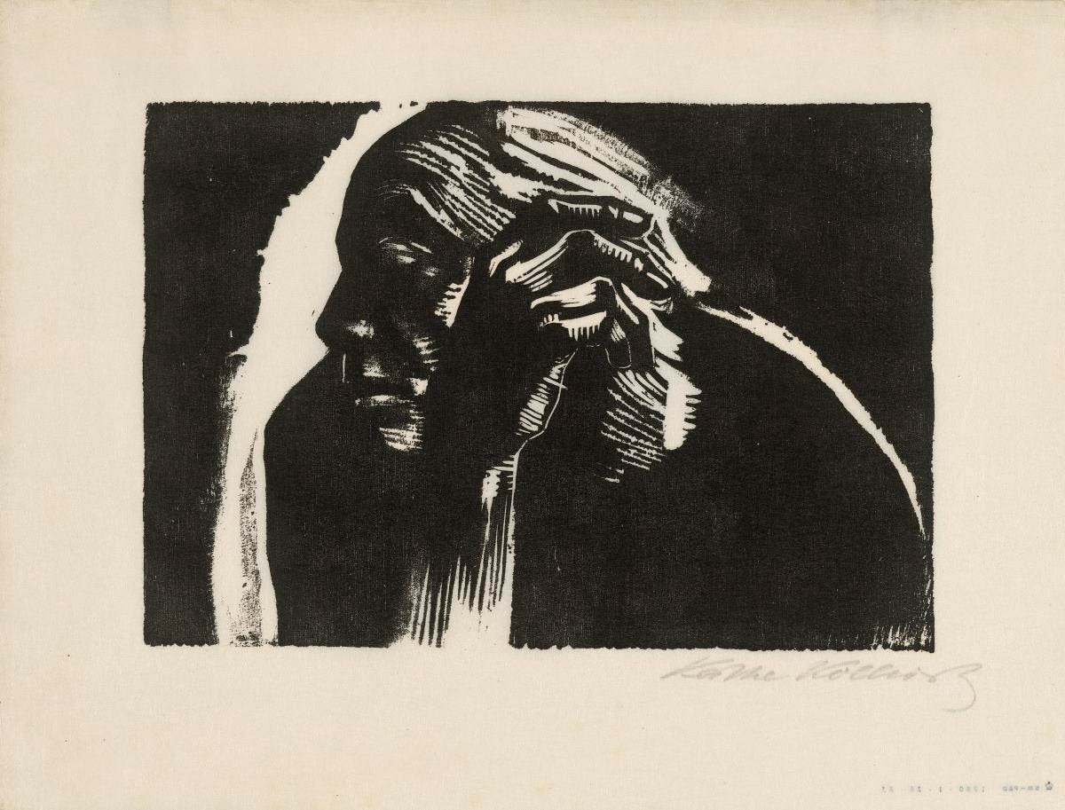 Self-portrait, 1924, Käthe Kollwitz - Framed Prints - The British Museum