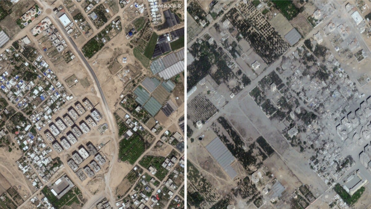 Parts of Gaza look like a wasteland from space: Before and after | AP News