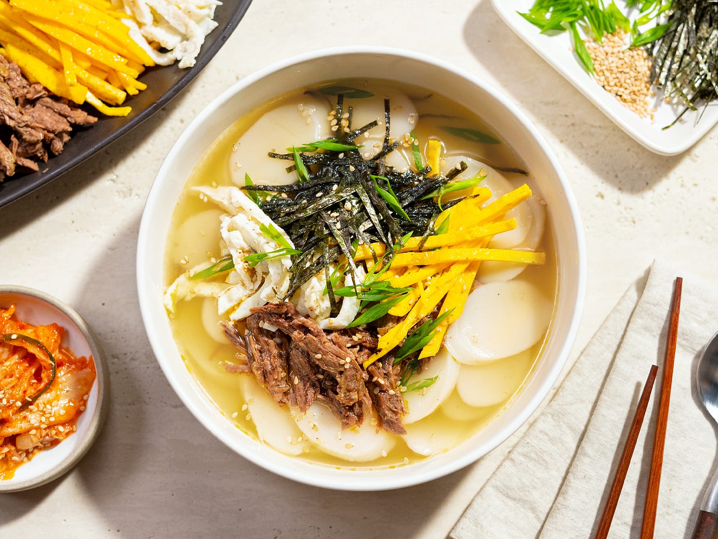 Korean Rice Cake Soup (Tteokguk) Recipe | SideChef