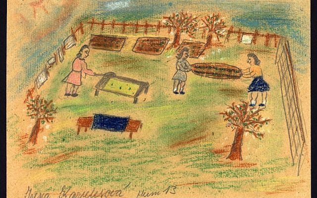 Dreams of Theresienstadt children on display in drawings exhibit | The  Times of Israel