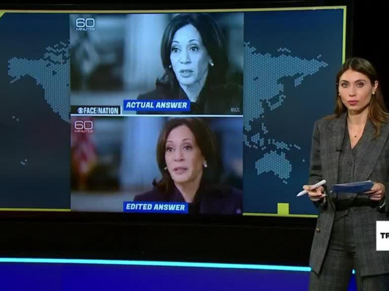 Did CBS edit their '60 Minutes' sit-down interview with Kamala Harris?