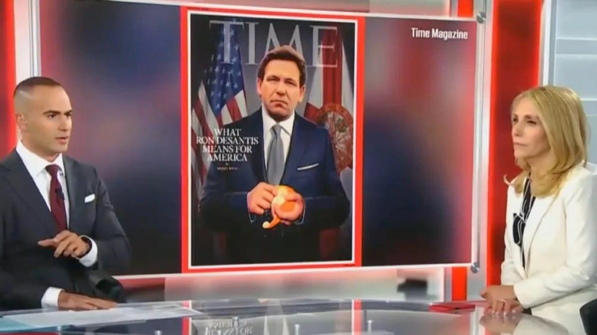 CNN: Ron DeSantis' Time Cover Will Take Trump Down a Notch