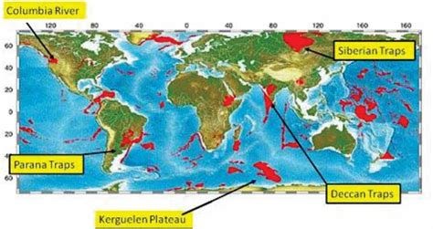 1 Global distribution of large igneous provinces (in Red) | Download ...