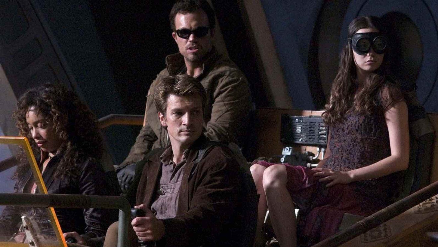 Firefly starring Nathan Fillion, Gina Torres, Alan Tudyk, Morena Baccarin, Adam Baldwin, Jewel Staite, Sean Maher, Summer Glau and Ron Glass. Click here to check it out.