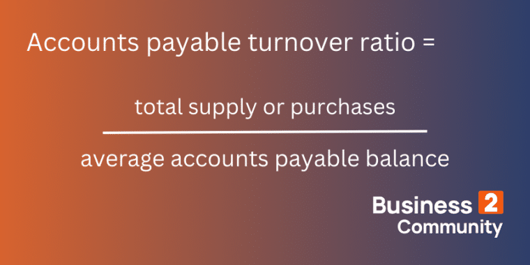 accounts payable turnover ratio formula