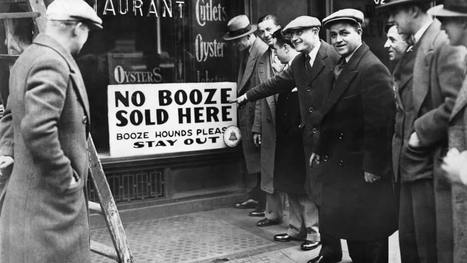 Prohibition began 100 years ago, had impact on US economy