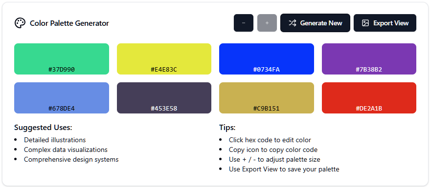 Color Palette Maker - Claude Artifacts