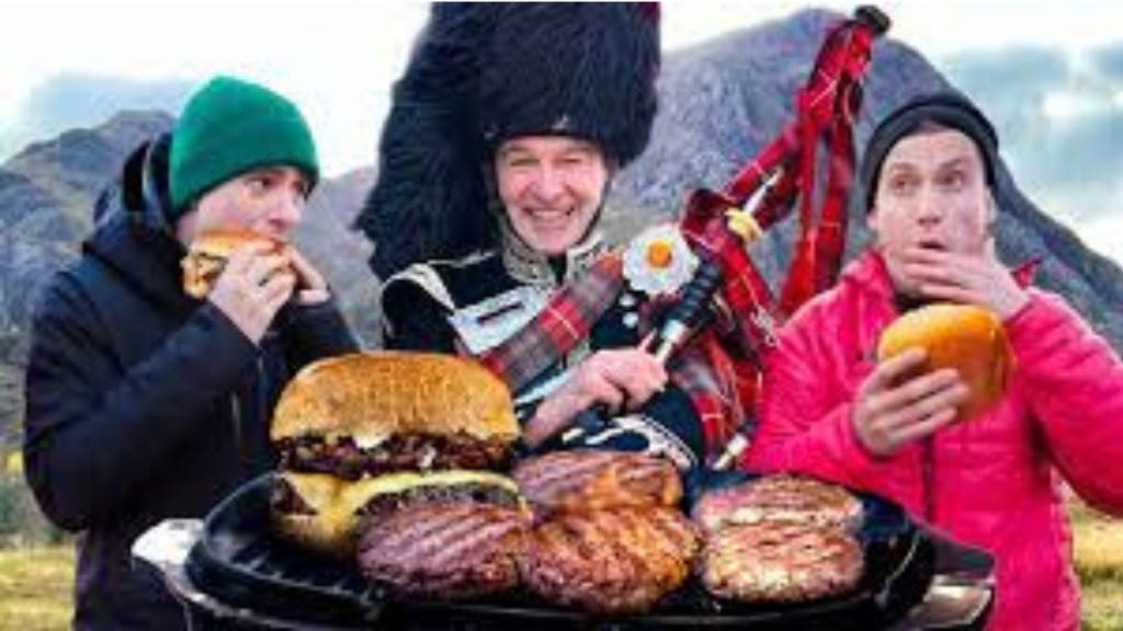 Haggis Burgers in Scotland