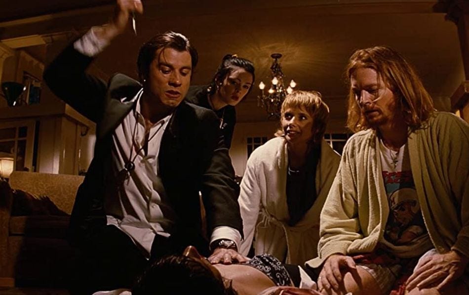 How Quentin Tarantino filmed Pulp Fiction 'overdose' scene