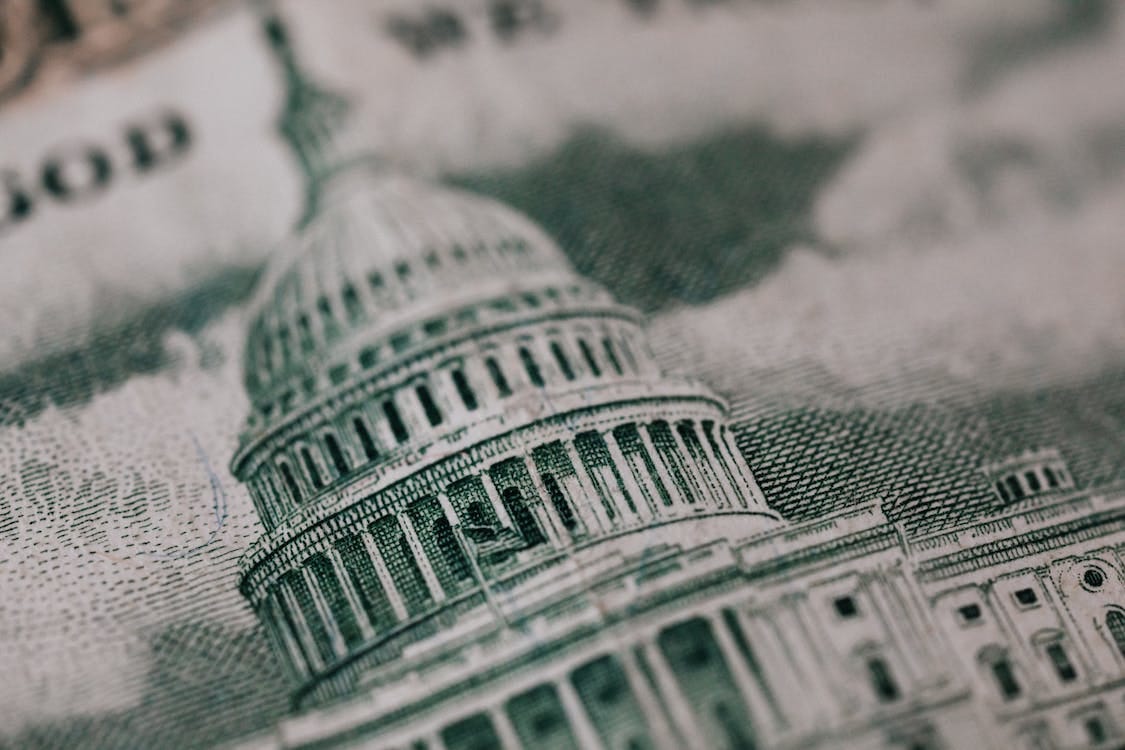 Free Image of old building on American banknote Stock Photo