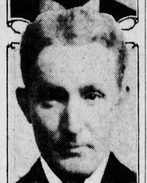 Newspaper portrait of Paul Callin, 1930