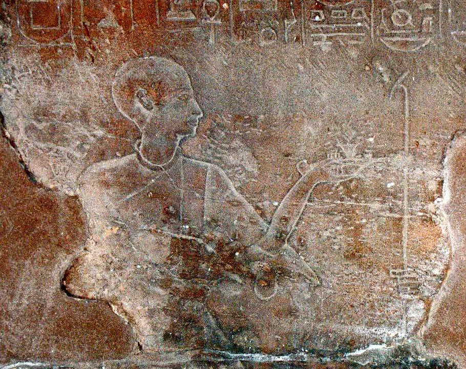 Representation of Pinedjem I in the Temple of Khonsu, Karnak.