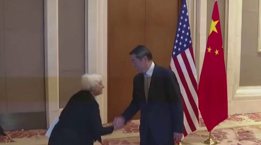 Janet Yellen awkwardly bows to CCP official during Beijing trip ...