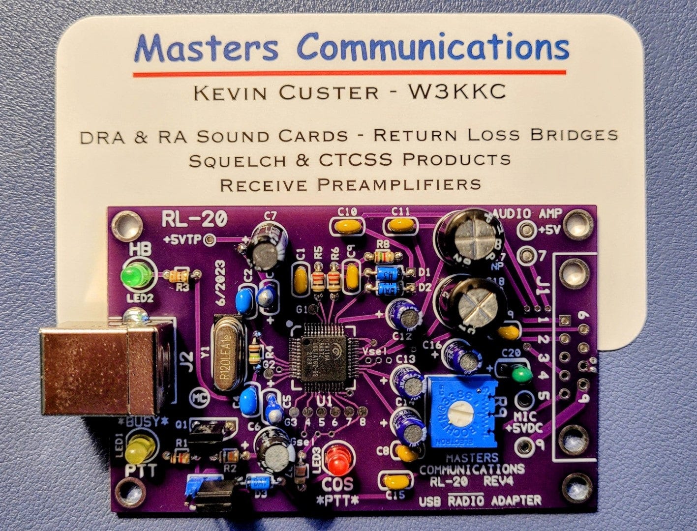 Master Communications RL-20 audio board