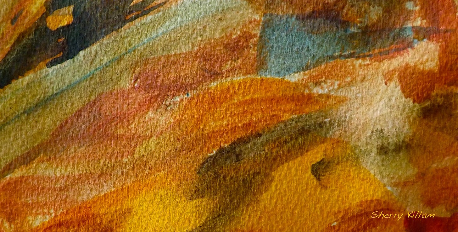 Sherry Killam Arts Desert Abstract painting.