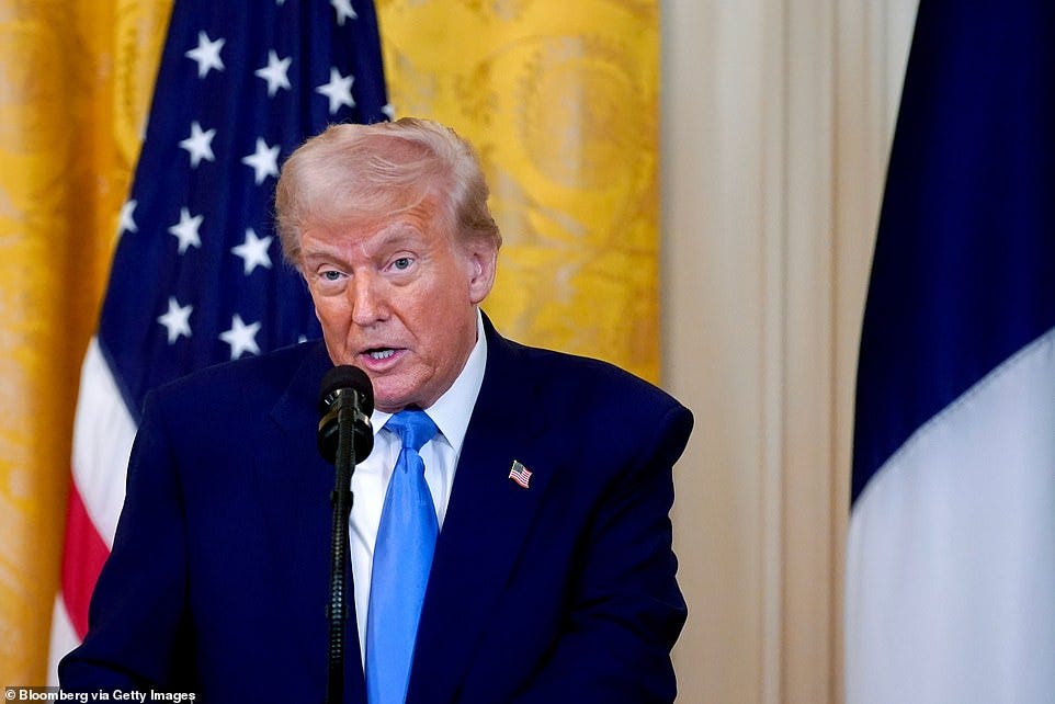 On the campaign trail, Trump called for universal coverage of IVF treatment after his Supreme Court nominees helped to overturn Roe v. Wade, leading to a wave of restrictions in Republican-led states, including some that have threatened access to IVF by trying to define life as beginning at conception. In anticipation of questions about his administration's efforts to slash federal spending, the president said he wrote down examples of government programs around the world which he then listed off at length.