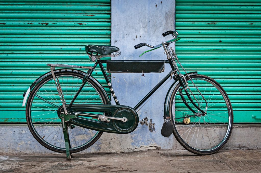 Old Indian bicycle