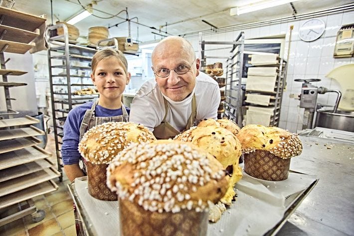 Arnd Erbel's 12th-generation bakery in the Bavarian market town of Dachsbach is preparing a variety of baked ...